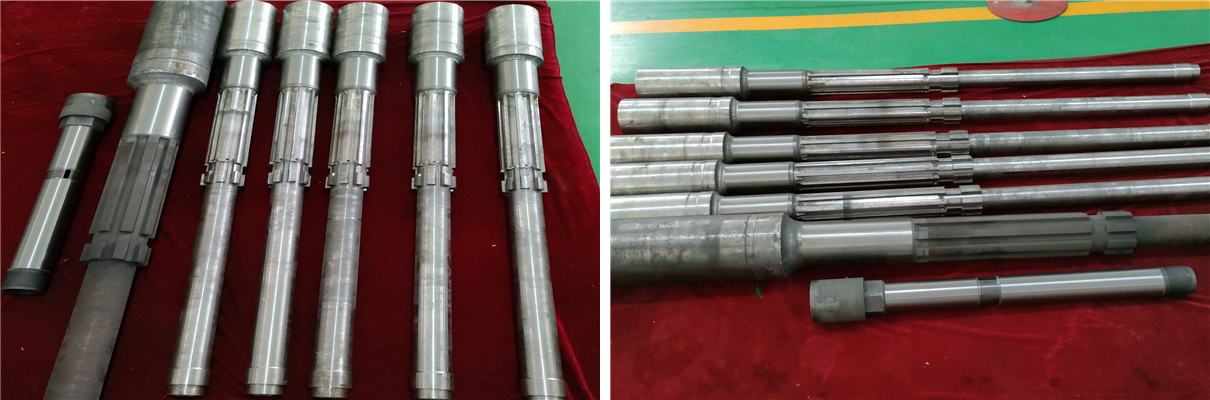 石油行業花鍵軸等工件表麵超音速噴塗修複 石油行業花鍵軸等工件表麵超音速噴塗修複